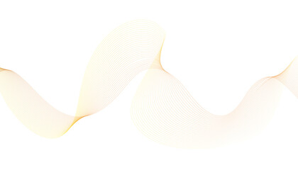 Soft Golden Wave Line Abstract Background