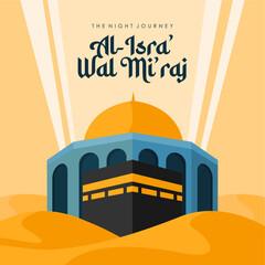 vector isra miraj background template