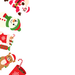 Christmas Frame illustration Background