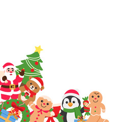 Christmas Frame illustration Background