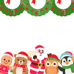 Christmas Frame illustration Background