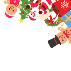 Christmas Frame illustration Background