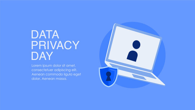 vector data privacy day poster template