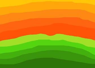 (Orange/Green Sunset)