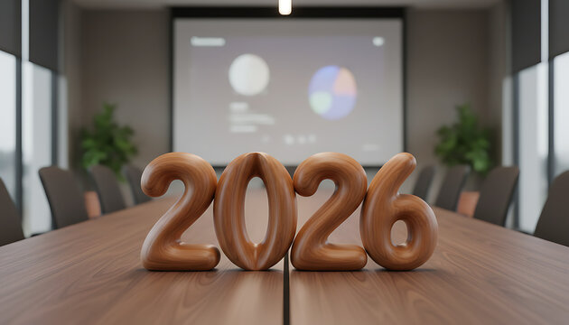 Exciting business projections for 2026 shown in a professional boardroom setting