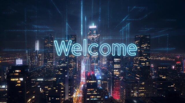 Welcome To The City at Night