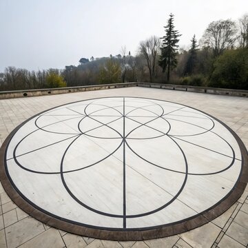 A stylized circle with a complete and unbroken line signifying w