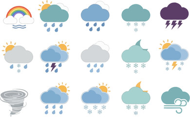 Flat Symbols for Diverse Weather Forecasts