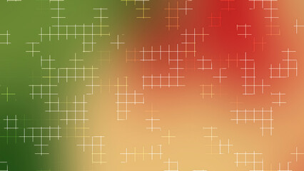 Christmas Red and Green Gradient Grid Background with Warm Festive Glow