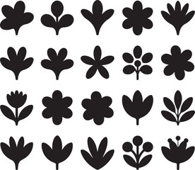 Floral Silhouettes Botanical Collection