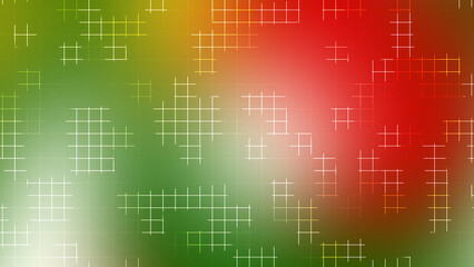 Obraz premium Green and Red Gradient Grid Line Background for Christmas Holiday Design
