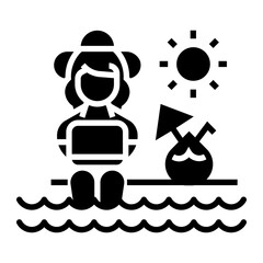 school holidays Solid icon