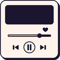 Retro Music Player UI