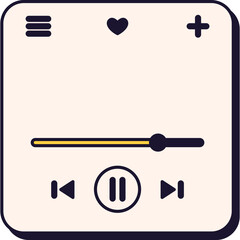Retro Music Player UI