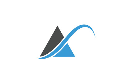 Fototapeta premium Minimalist Geometric Elevate Logo Vector Design