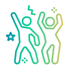 school holidays Line Gradient Icon