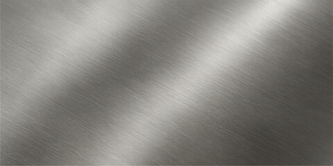 Brushed silver metal texture background with a light, polished stainless steel surface pattern