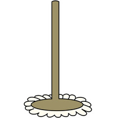 mop cleaning tools illustration
モップ　掃除道具　シンプル　イラスト