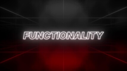 Functionality Text 80s Style – Retro Aesthetic Background