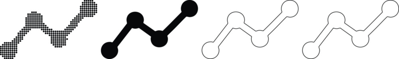 Business growth concept depicted through rising line chart