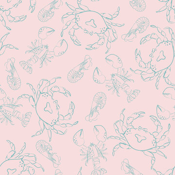 The Fisherman's Haul is a classic, maritime-inspired pattern that celebrates the bounty of the ocean. The silhouette gives the design a timeless, linocut, or woodblock print aesthetic