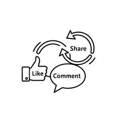 Smartphone Music Streaming Line Art Illustration vector
