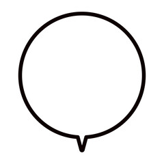 シンプルな吹き出し