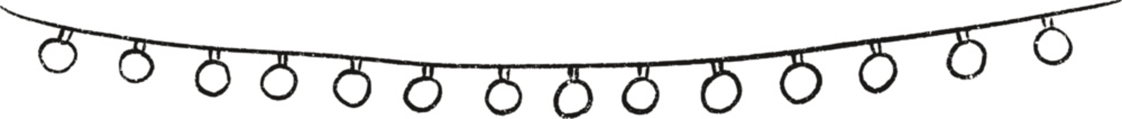 Sketch Christmas String Garland