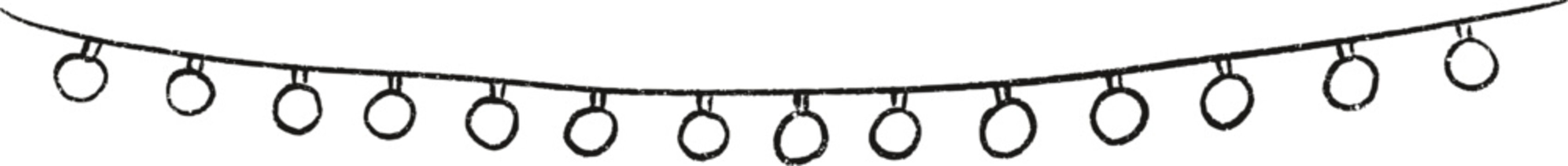 Sketch Christmas String Garland