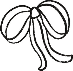 Christmas Sketch Coquette Bow