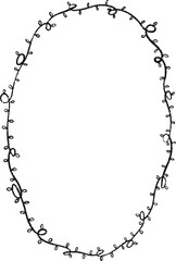 Christmas Whimsical Frame Garland