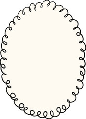 Christmas Whimsical Squiggly Frame