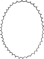 Christmas Whimsical Squiggly Frame