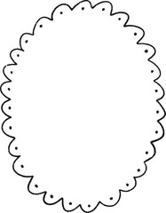 Christmas Whimsical Lace Frame
