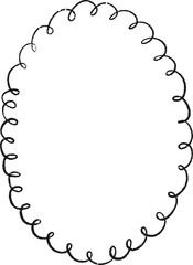 Christmas Whimsical Squiggly Frame