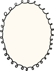 Christmas Whimsical Squiggly Frame