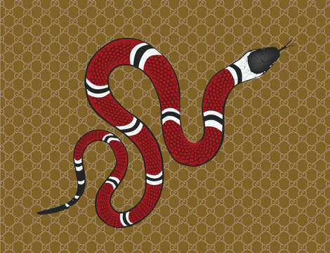 snake icon art design vector template