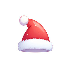 Cute Christmas Santa Hat Illustration