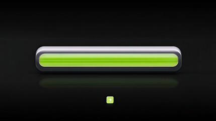 Loading Bar Progressing on Black Background