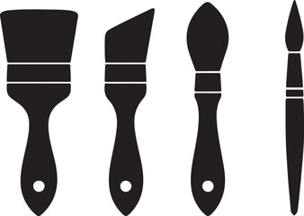 Silhouette Paintbrush Set.