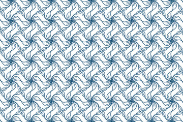 Seamless chain pattern design with vintage decorative elements