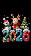 Happy new year 2026 celebration background card with festive decor eve festivities holiday spirit cozy environment and joyful viewpoint