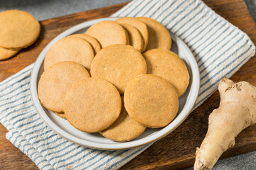 Sweet Homemade Gingersnap Cookies