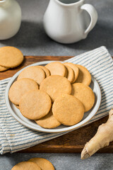Sweet Homemade Gingersnap Cookies