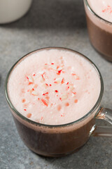 Warm Festive Peppermint Mocha Coffee