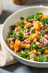 Homemade Organic Harvest Farro Butternut Squash Salad