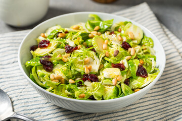 Healthy Fall Shaved Brussel Sprout Salad
