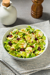 Healthy Fall Shaved Brussel Sprout Salad
