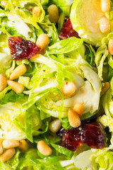 Healthy Fall Shaved Brussel Sprout Salad