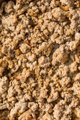 Cooked Homemade Minced Ground Turkey